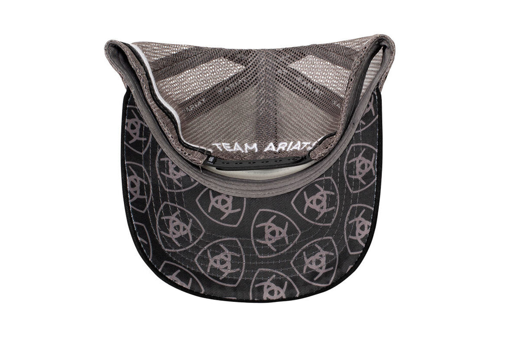 Ariat Unisex Est. Patch Trucker Cap (AC2204) Black/Grey OSFM