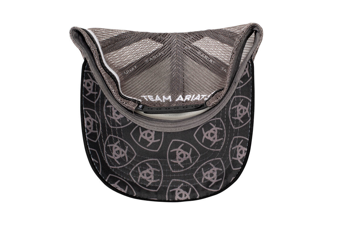 Ariat Unisex Est. Patch Trucker Cap (AC2204) Black/Grey OSFM