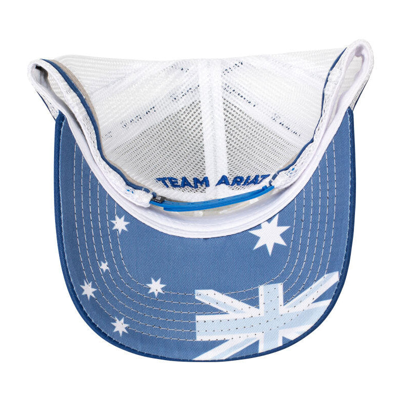 Ariat Unisex Patriot Trucker Cap (AC2210) Soladite Blue OSFM