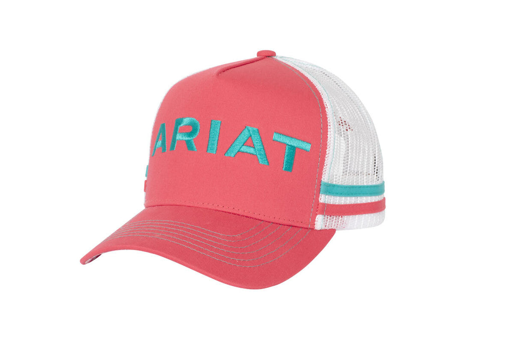 Ariat Unisex Patriot Trucker Cap (AC2211) Raspberry OSFM