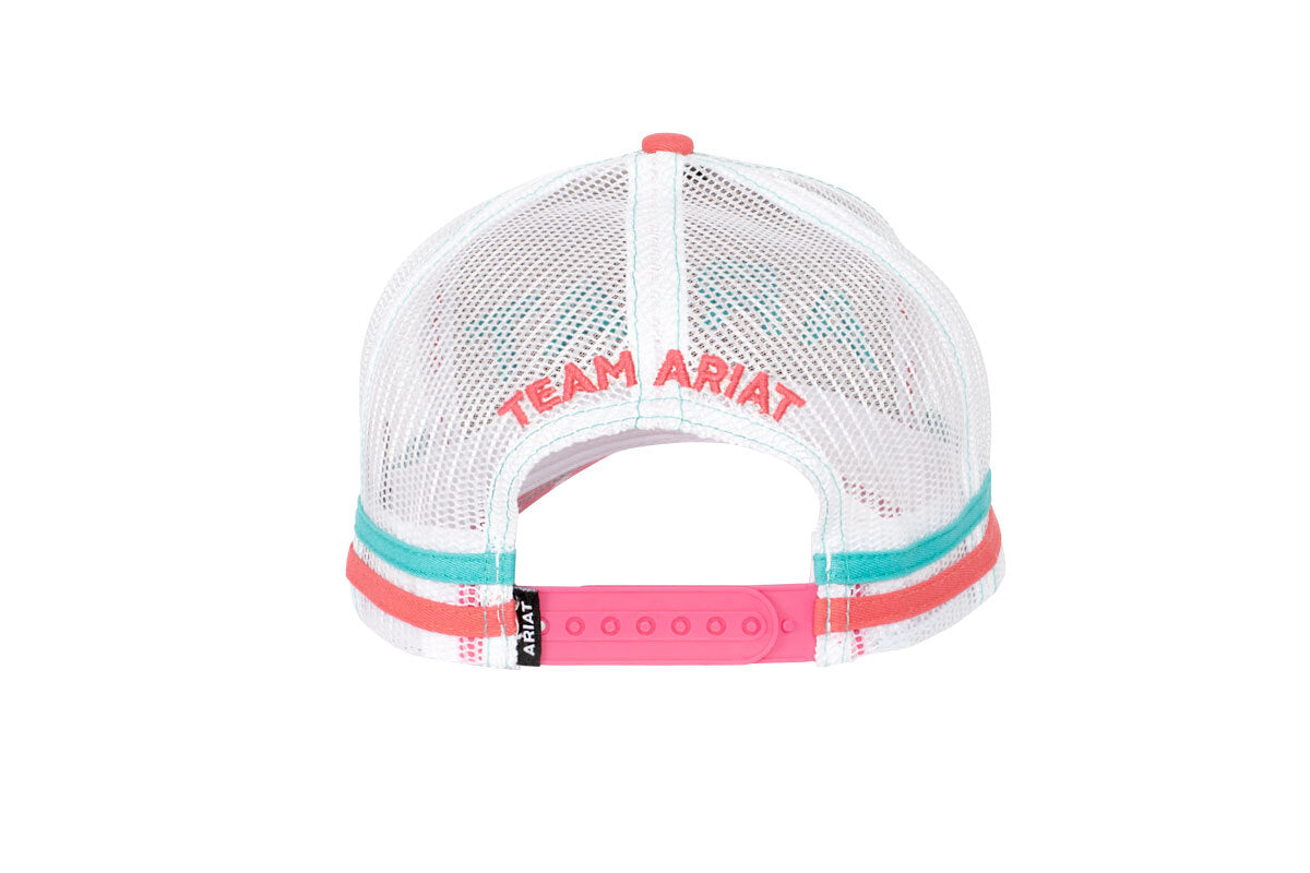 Ariat Unisex Patriot Trucker Cap (AC2211) Raspberry OSFM