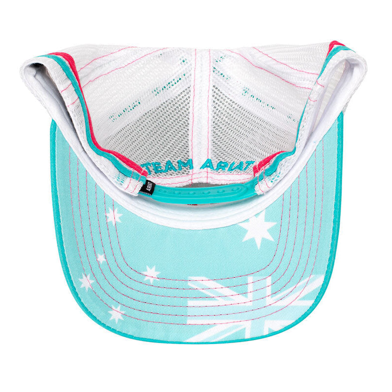 Ariat Unisex Patriot Trucker Cap (AC2212) Ceramic Turquoise OSFM