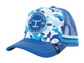 Just Country Mens Camo Truckers Caps (JCCAP2) Cobalt [GD]