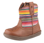 Roper Infants Cowbaby Cora Serape Western Boots (16914240) Tan/Serape Leather 1 [SD]