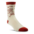 Ariat Womens Charm Crew Socks (10047396) Burnt Brick Toile One Size