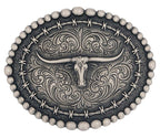 Montana Silversmiths Montana Western Attitude Buckle (A972S) Silver One Size
