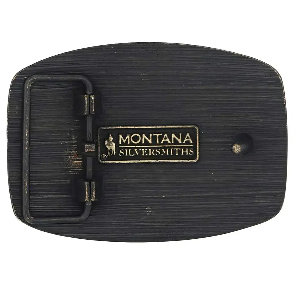 Montana Silversmiths Montana Western Attitude Buckle (A973C) Silver One Size [SD]