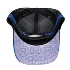 Roper Plaid Trucker Cap (RC2403) Cobalt/Black OSFM