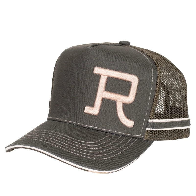 Roper Branded Trucker Cap (RC2406) Forest/Stone OSFM | Allingtons