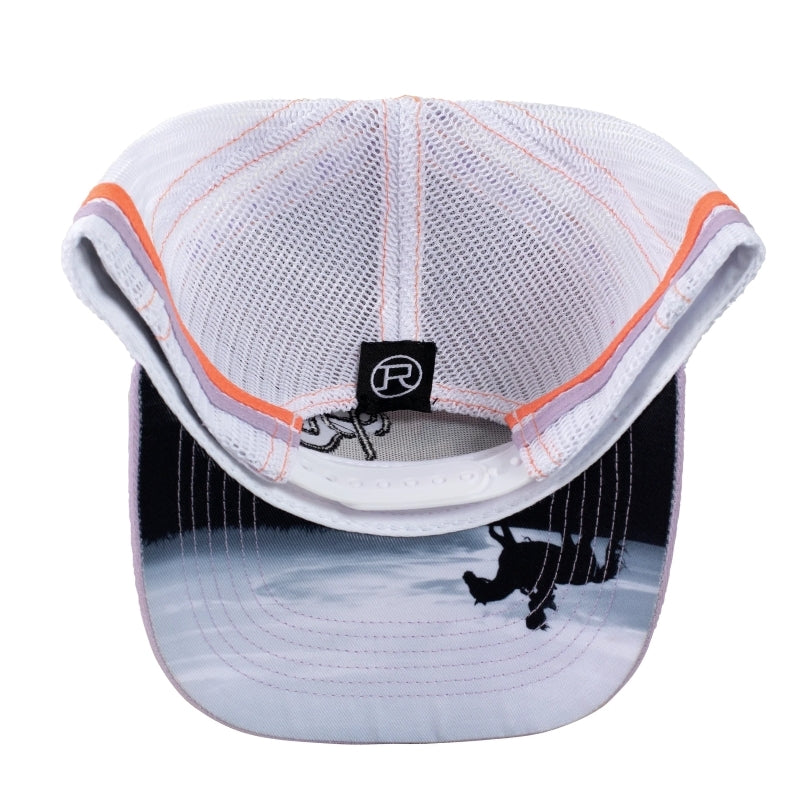 Roper Western Scene Trucker Cap (RC2408) Purple/White OSFM