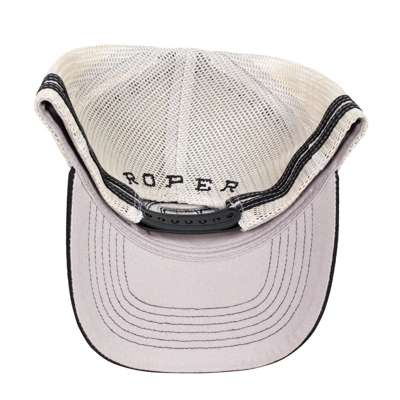 Roper Logo Trucker Cap (RC2410) Black OSFM