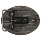 Montana Silversmiths Two-Tone Longhorn Attitude Buckle (A1015P)