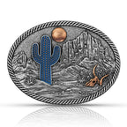Montana Silversmiths Desert Moon Cactus Attitude Buckle (A825)
