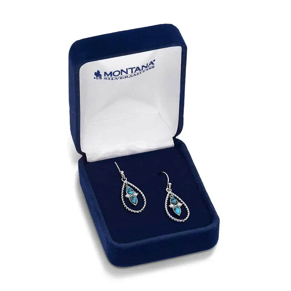 Montana Silversmiths Moonlit Ocean Turquoise Earrings (ER5956)