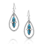 Montana Silversmiths Moonlit Ocean Turquoise Earrings (ER5956)