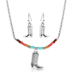 Montana Silversmiths Colourstruck Cowboy Boot Beaded Jewellery Set (JS5885)