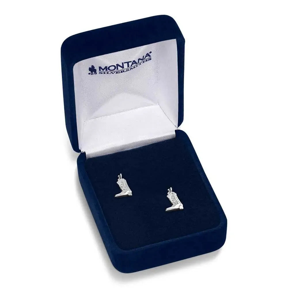 Montana Silversmiths Sculpted Cowboy Boot Earrings (ER5866)
