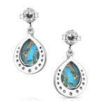 Montana Silversmiths Blue Rivers Turquoise Earrings (ER5958)