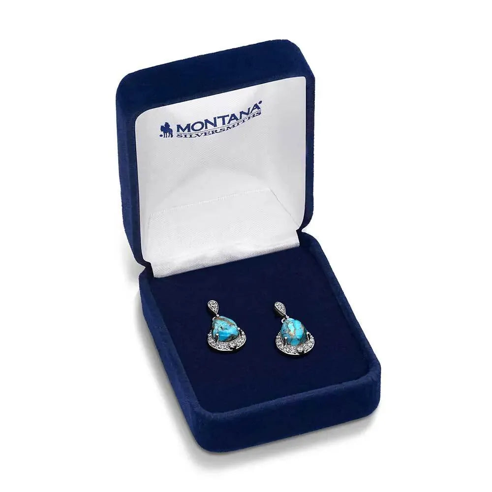 Montana Silversmiths Blue Rivers Turquoise Earrings (ER5958)