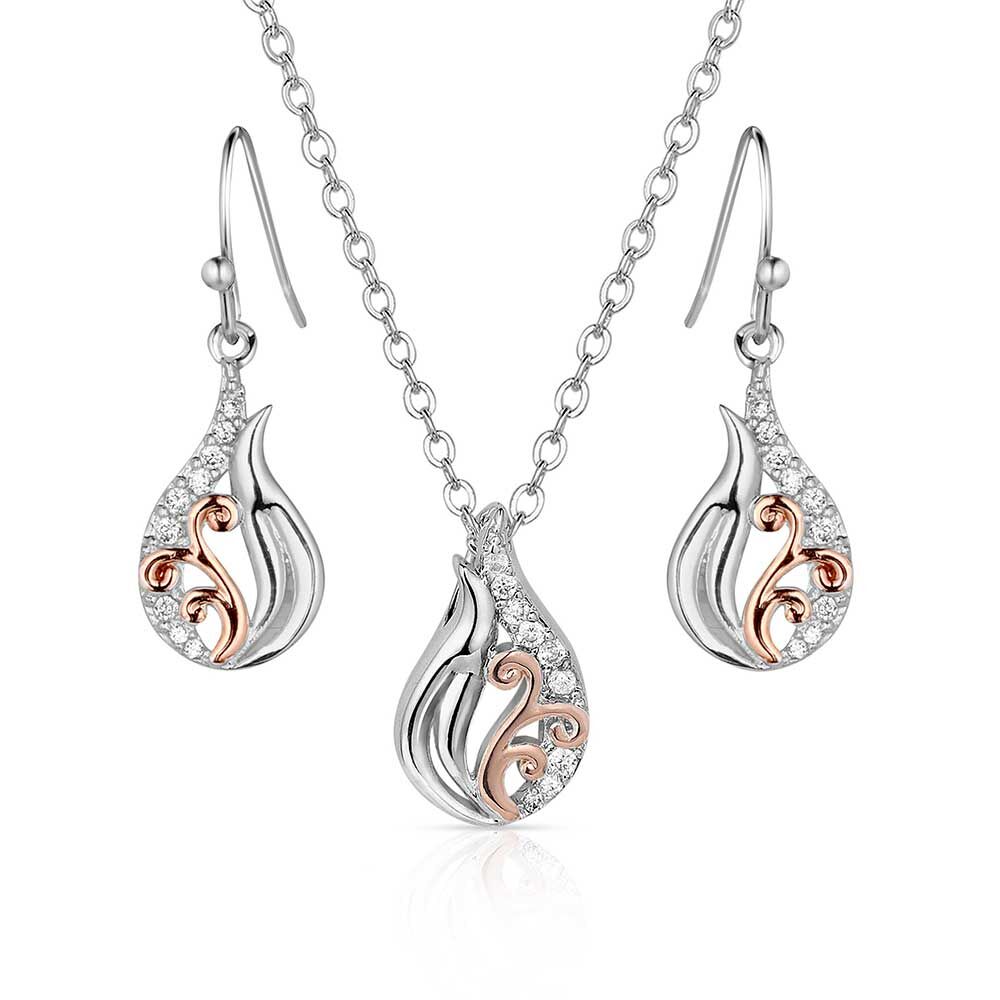 Montana Silversmiths Whisps of Elegance Crystal Jewellery Set (JS5780)