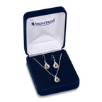 Montana Silversmiths Simple Squash Blossom Crystal Jewellery Set (JS5953)