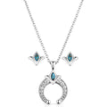 Montana Silversmiths Simple Squash Blossom Crystal Jewellery Set (JS5953)