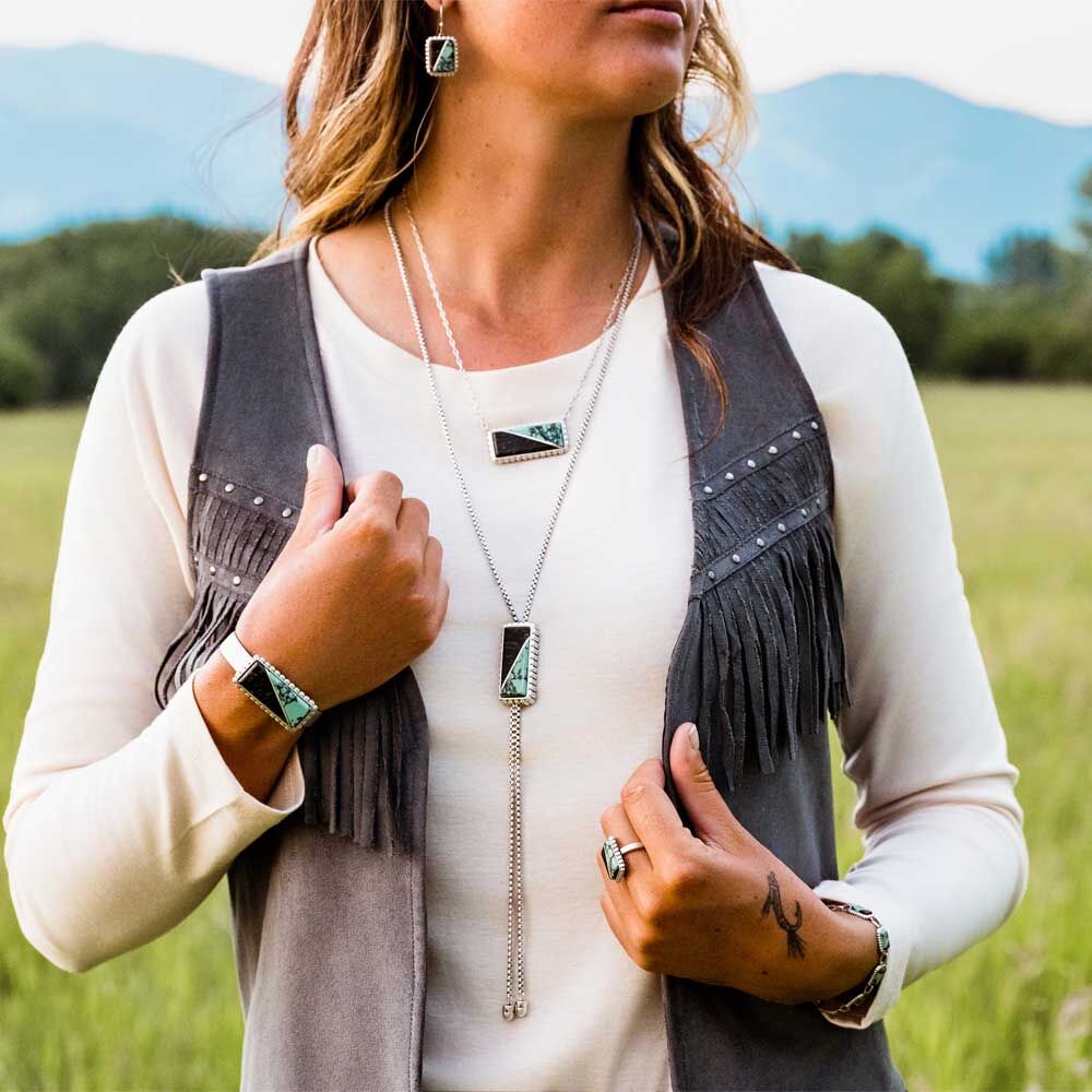 Montana Silversmiths Double Essence Bolo Necklace (NC6011)