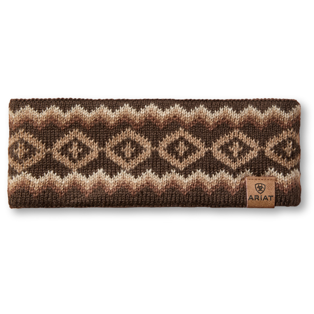 Ariat Womens Bristol Headband (10063841) Chocolate Brown