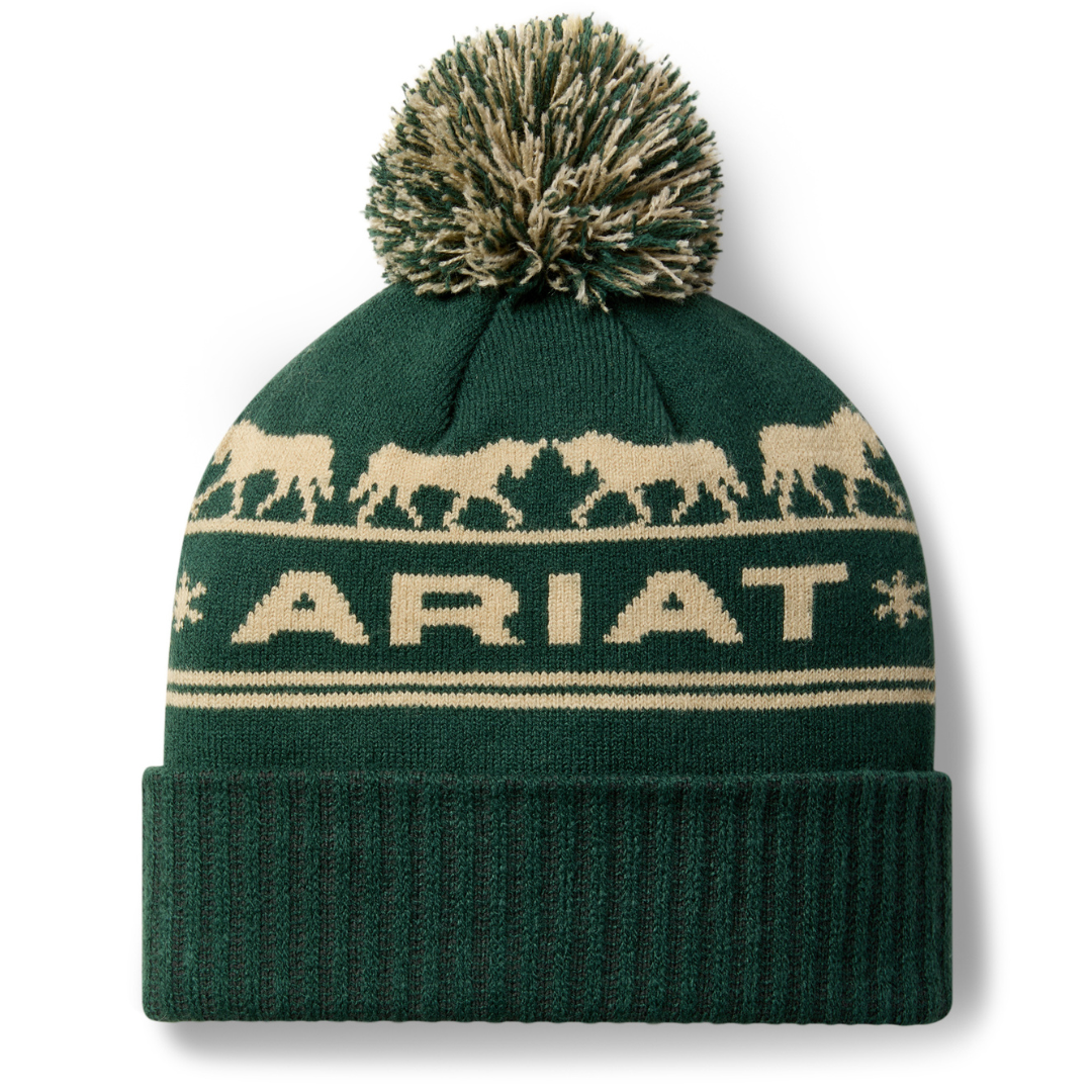 Ariat Womens Apres Ski Beanie (10063913) Olive Green