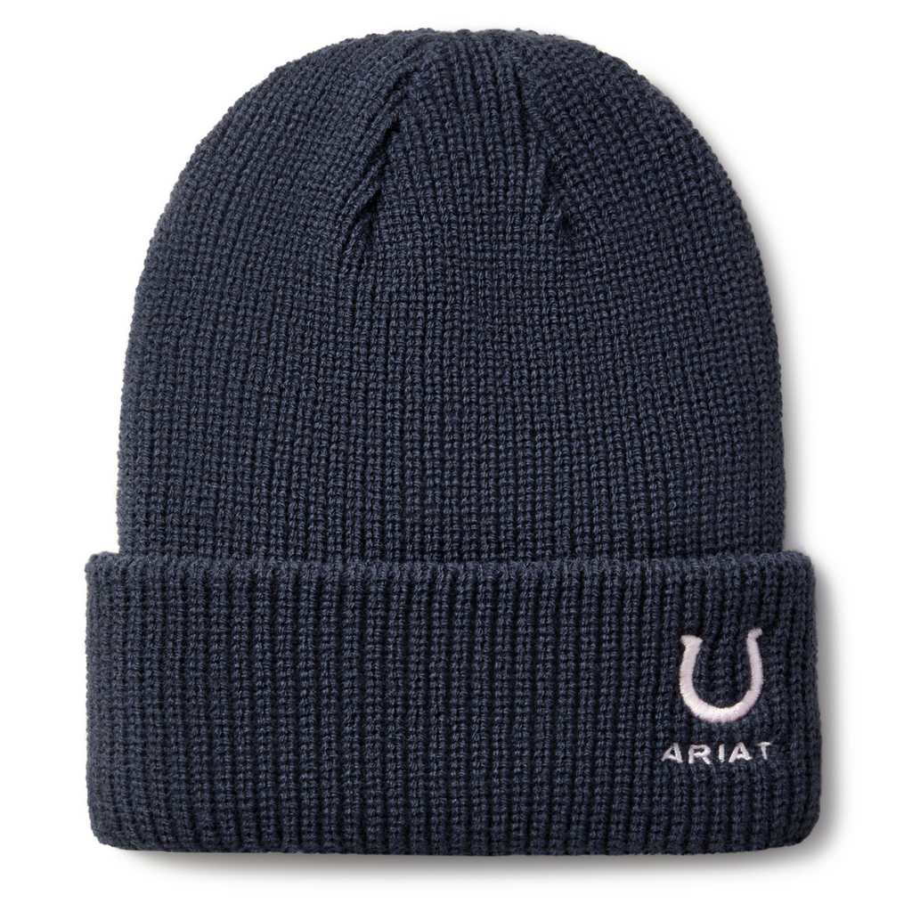 Ariat Childrens Horse Shoe Beanie (10064071) Navy