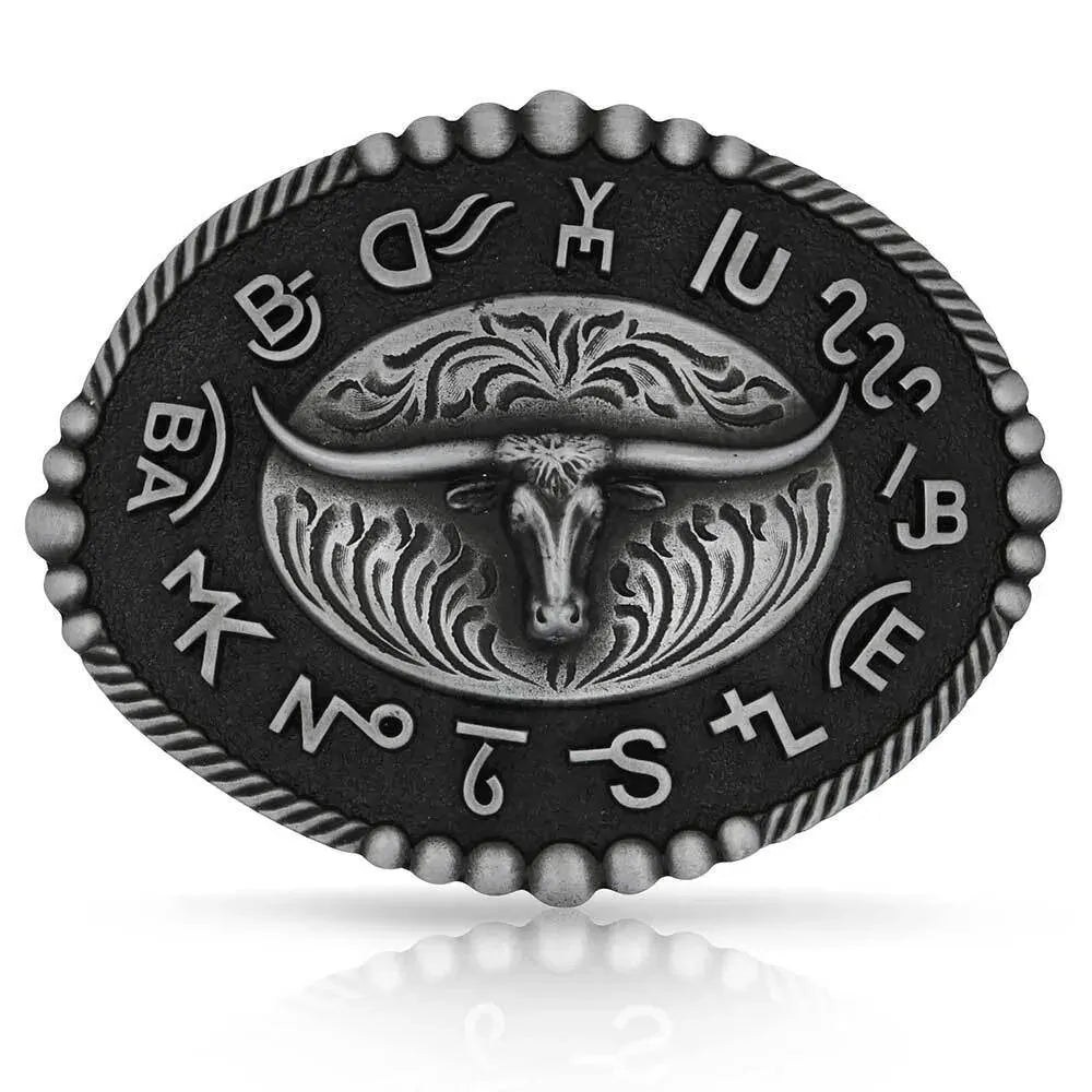 Montana Silversmiths Branded Legacy Longhorn Buckle (A542S)