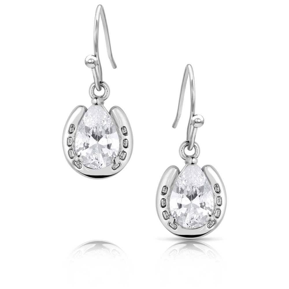 Montana Silversmiths Lucky Trot Crystal Earrings (QER5973)