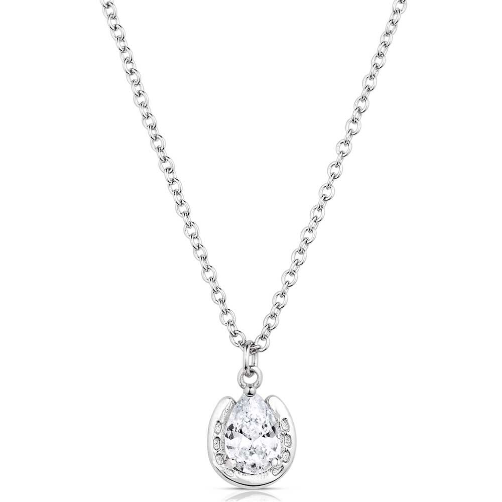 Montana Silversmiths Lucky Trot Crystal Necklace (QNC5973)