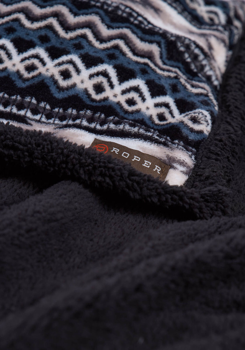 Roper Throw Blanket (6355501) Aztec Black