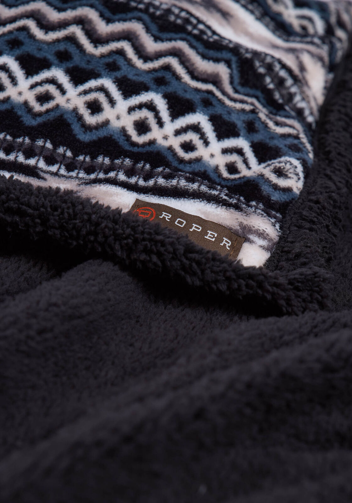 Roper Throw Blanket (6355501) Aztec Black