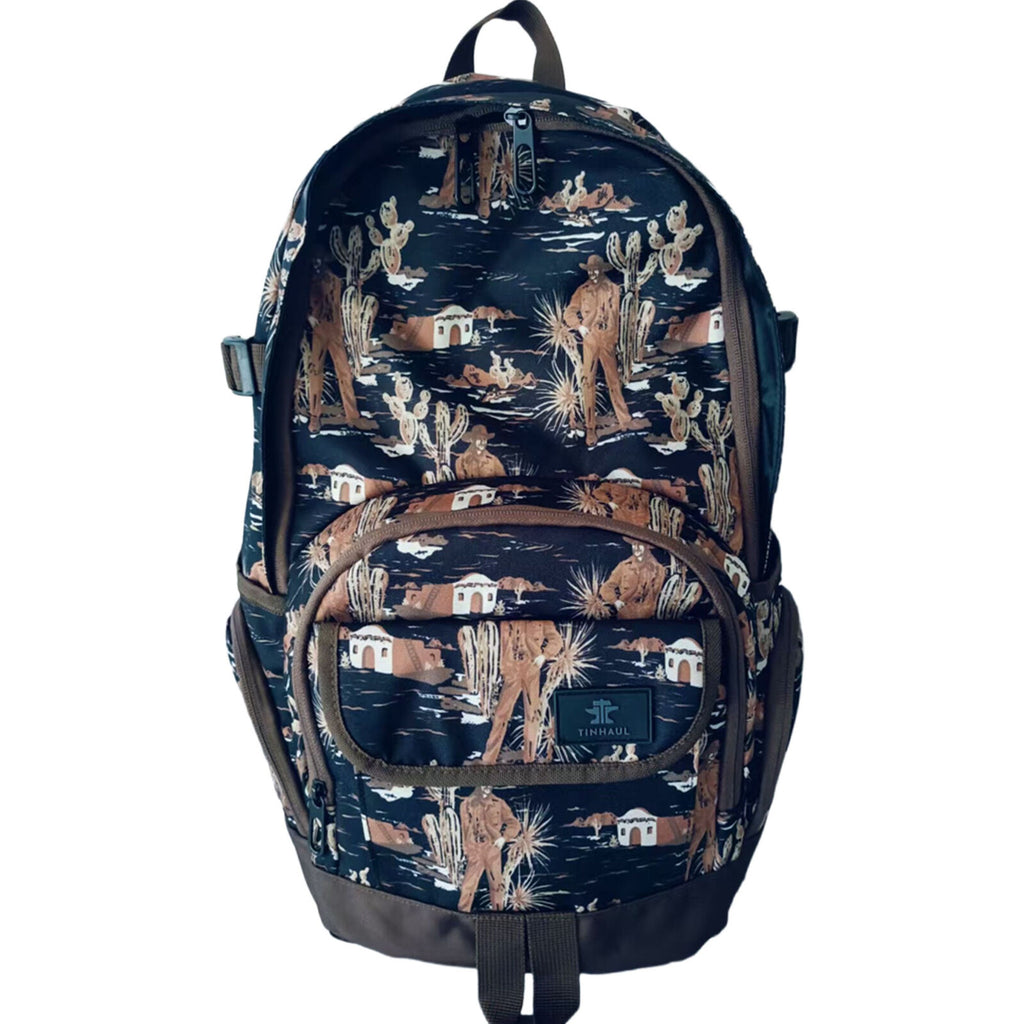 Tin Haul Backpack (99070126) Brown Western Scene
