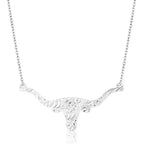 Montana Silversmiths Out West Longhorn Necklace (NC6139)