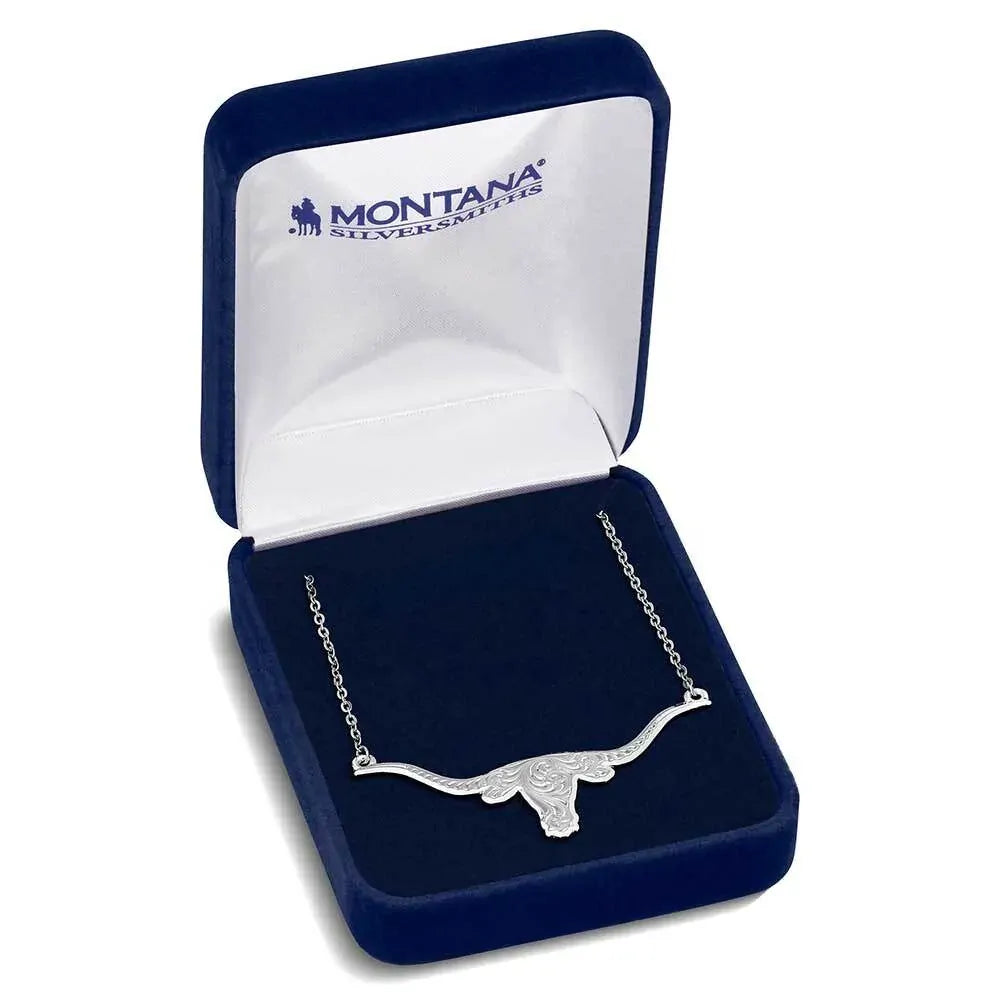 Montana Silversmiths Out West Longhorn Necklace (NC6139)