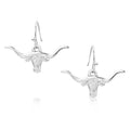Montana Silversmiths Out West Longhorn Earrings (ER6139)