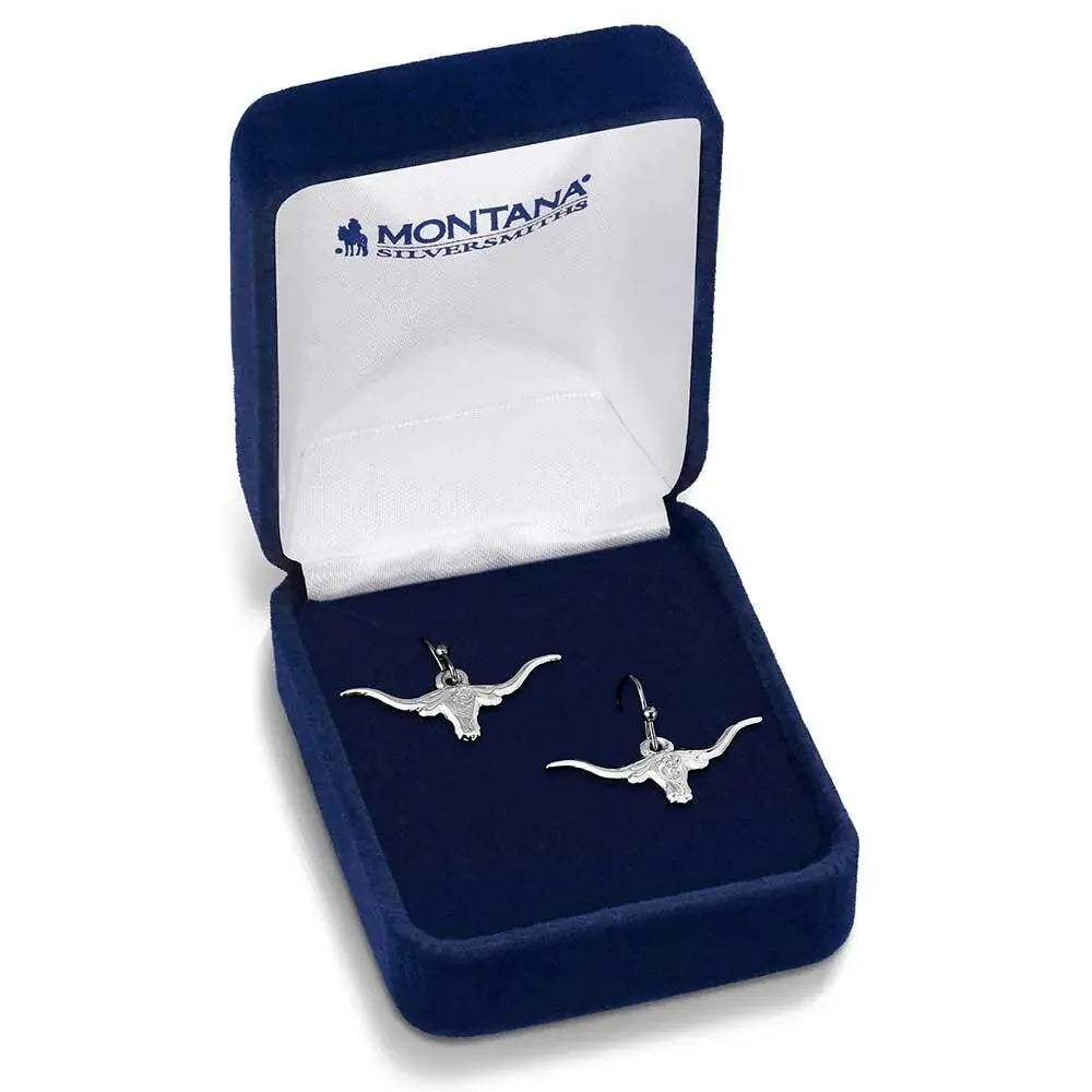 Montana Silversmiths Out West Longhorn Earrings (ER6139)
