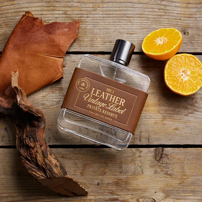 Tru Western Mens Leather Vintage Label #1 Private Reserve Eau De Cologne 100mL (98083)