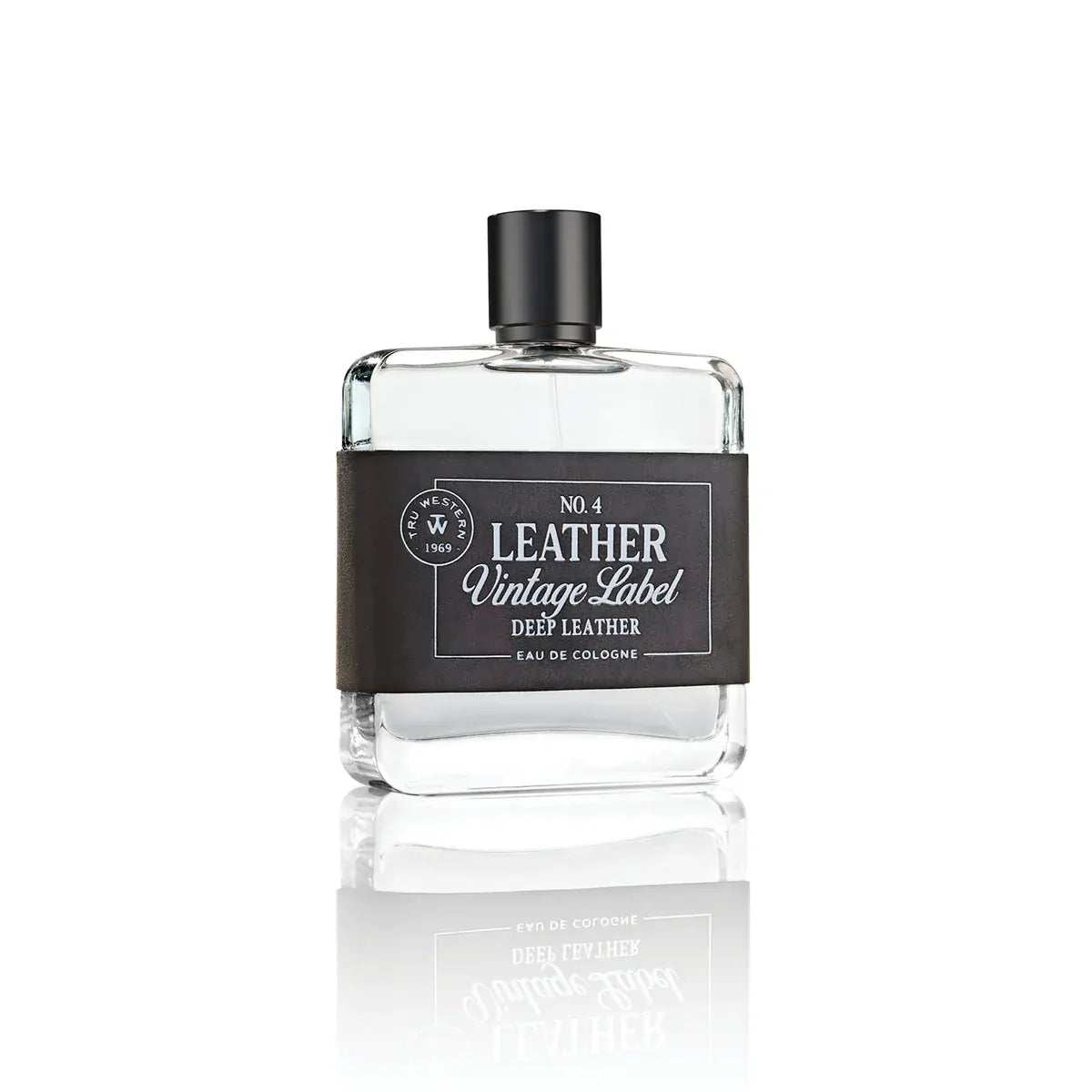 Tru Western Mens Leather Vintage Label #4 Deep Leather Eau De Cologne 100mL (98089)