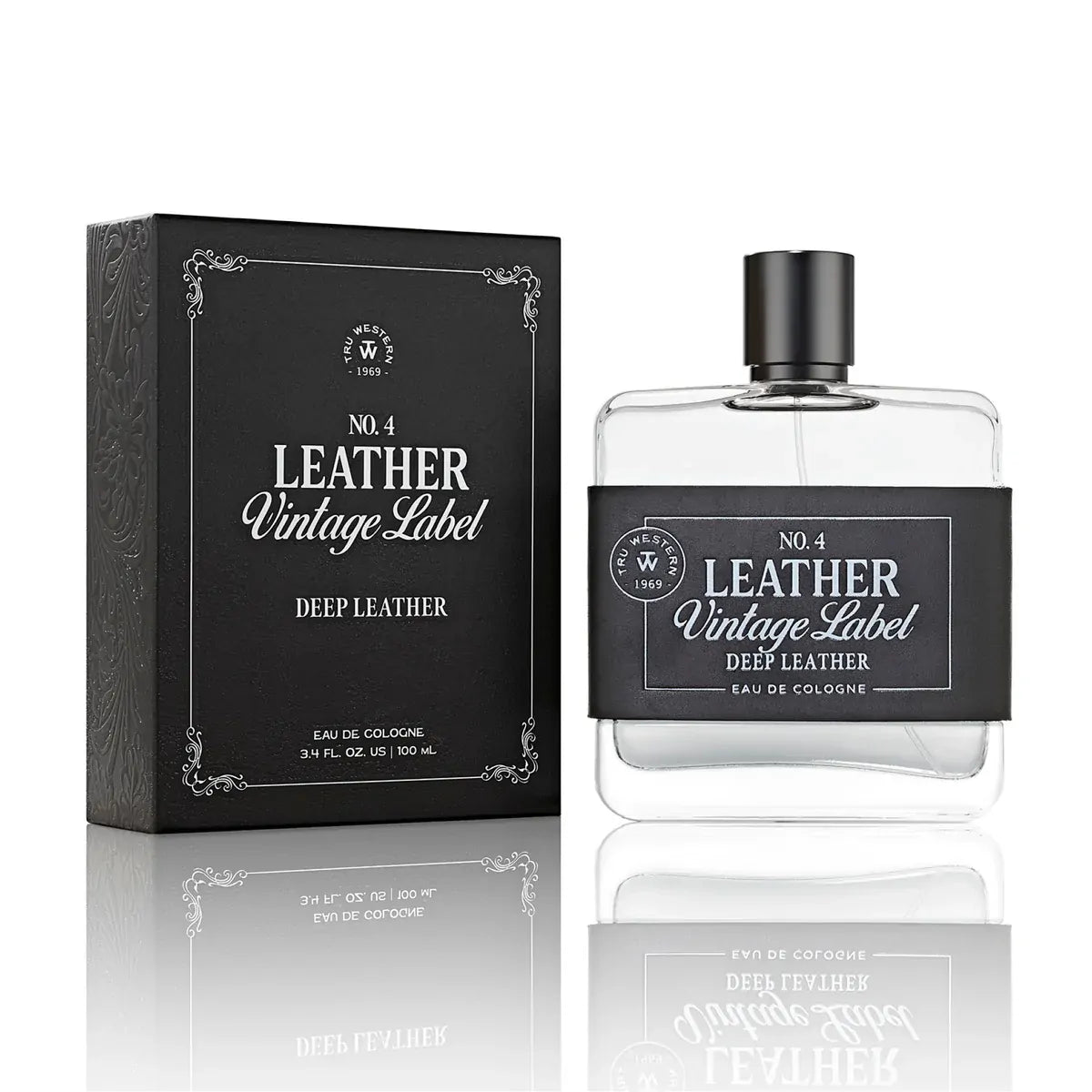 Colonge Withn R Label Tru Western Mens Leather Vintage Label #4 Deep Leather Eau De Cologne ...