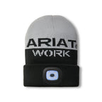 Ariat Rebar Headlight Beanie (10064019) Heather Grey/Black