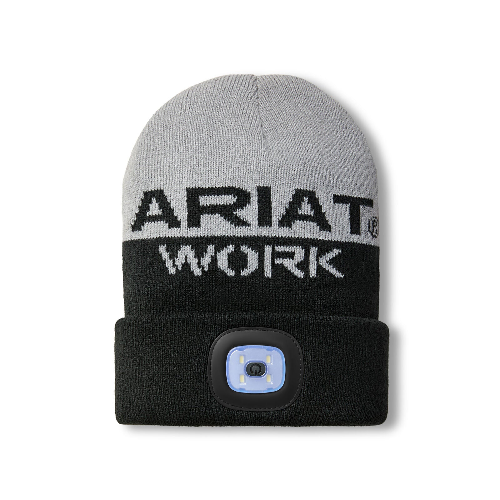 Ariat Rebar Headlight Beanie (10064019) Heather Grey/Black