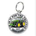 John Deere Custom Shape Graphic Keyring (F0890621)