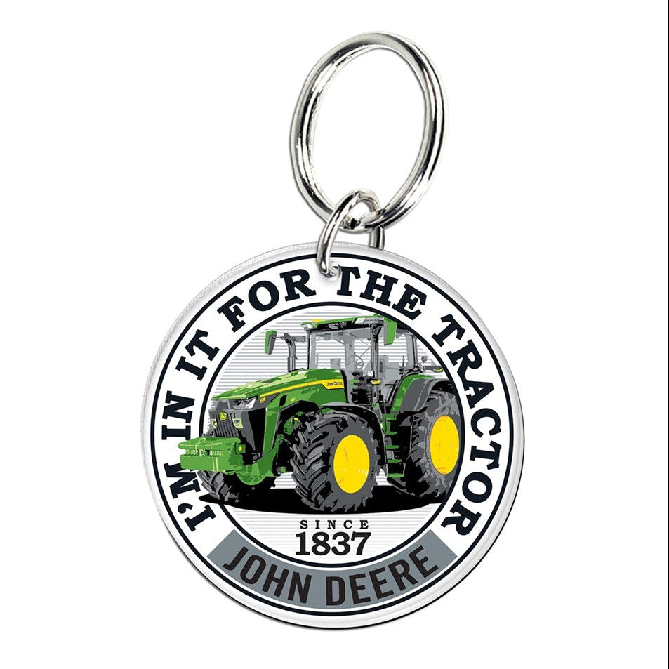 John Deere Custom Shape Graphic Keyring (F0890621)