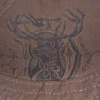 John Deere Unisex JD Faux Oilskin Cap (13080099BW00) Brown OSFM
