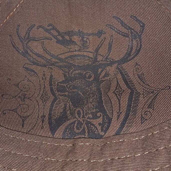 John Deere Unisex JD Faux Oilskin Cap (13080099BW00) Brown OSFM
