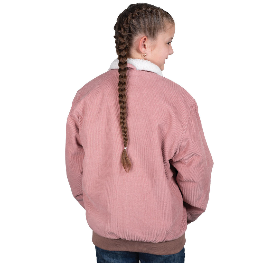 Just Country Childrens Diamantina Sherpa Corduroy Jacket (BWOJ2600) Dusty Pink